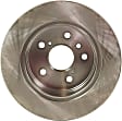 Rear Brake Discs, Plain Surface, Solid, 5 Lugs, 11.34 in. Disc Diameter, AWD, Pro-Line Series