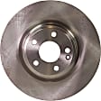 Front and Rear Brake Disc, 4-Wheel Set, Plain Surface, Vented - Front; Solid - Rear, 5 Lugs, Pro-Line Series