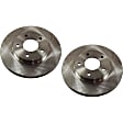 Front Brake Discs, Plain Surface, Vented, 5 Lugs, 10.87 in. Disc Diameter, Pro-Line Series