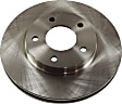 Front Brake Discs, Plain Surface, Vented, 5 Lugs, 10.87 in. Disc Diameter, Pro-Line Series