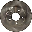 Front Brake Discs, Plain Surface, Vented, 5 Lugs, 10.87 in. Disc Diameter, Pro-Line Series