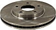 Front Brake Discs, Plain Surface, Vented, 5 Lugs, 10.87 in. Disc Diameter, Pro-Line Series
