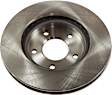 Front Brake Discs, Plain Surface, Vented, 5 Lugs, 10.87 in. Disc Diameter, Pro-Line Series