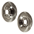 Rear Brake Disc, Natural Finish, Plain Surface, Solid, 5 Lugs, 302.01 mm, Pro-Line Series