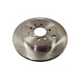 Rear Brake Disc, Natural Finish, Plain Surface, Vented, 5 Lugs, 325 mm, Pro-Line Series