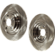 Rear Brake Disc, Plain Surface, Solid, 5 Lugs, Pro-Line Series