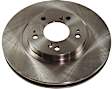 Front Brake Disc, Natural Finish, Plain Surface, Vented, 5 Lugs, 290.07 mm, 3.8L, 6Cyl, Pro-Line Series