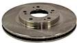 Front Brake Disc, Natural Finish, Plain Surface, Vented, 5 Lugs, 290.07 mm, 3.8L, 6Cyl, Pro-Line Series