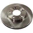 Front Brake Disc, Natural Finish, Plain Surface, Vented, 5 Lugs, 276.3 mm, Pro-Line Series