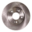 Front Brake Disc, Natural Finish, Plain Surface, Vented, 5 Lugs, 276.3 mm, Pro-Line Series