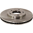 Front Brake Disc, Natural Finish, Plain Surface, Vented, 5 Lugs, 276.3 mm, Pro-Line Series