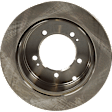 Front and Rear Brake Disc, Natural Finish, Plain Surface, Front-Vented/Rear-Solid, 5 Lugs, Front-276.3 mm/Rear-261.87 mm, Pro-Line Series