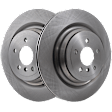 Rear Brake Discs, Plain Surface, Vented, 5 Lugs, Pro-Line Series
