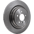 Rear Brake Discs, Plain Surface, Vented, 5 Lugs, Pro-Line Series