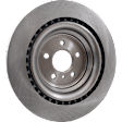 Rear Brake Discs, Plain Surface, Vented, 5 Lugs, Pro-Line Series