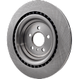 Rear Brake Discs, Plain Surface, Vented, 5 Lugs, Pro-Line Series
