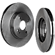 Front Brake Disc, Natural Finish, Plain Surface, Vented, 4 Lugs, 257.81 mm, 1.5L, 4Cyl, Pro-Line Series
