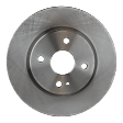 Front Brake Disc, Natural Finish, Plain Surface, Vented, 4 Lugs, 257.81 mm, 1.5L, 4Cyl, Pro-Line Series