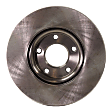 Front and Rear Brake Disc, Natural Finish, Plain Surface, Front-Vented/Rear-Solid, 5 Lugs, Front-299.97 mm/Rear-302.01 mm, Pro-Line Series