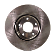 Front and Rear Brake Disc, Natural Finish, Plain Surface, Front-Vented/Rear-Solid, 5 Lugs, Front-299.97 mm/Rear-279.91 mm, Pro-Line Series