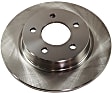 Rear Brake Disc, Natural Finish, Plain Surface, Solid, 5 Lugs, 279.91 mm, Pro-Line Series