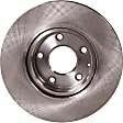 Front and Rear Brake Disc, 4-Wheel Set, Plain Surface, Vented - Front; Solid - Rear, 5 Lugs, Pro-Line Series