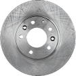 Front Brake Disc, Natural Finish, Plain Surface, Vented, 5 Lugs, 282.45 mm, Pro-Line Series