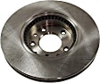 2010 Ford Fusion - Front Brake Disc, Plain Surface, Vented, 5 Lugs, 298.45 mm, 3.5L 6Cyl, Pro-Line Series