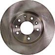 Front and Rear Brake Disc, Natural Finish, Plain Surface, Front-Vented/Rear-Solid, 5 Lugs, Front-298.45 mm/Rear-279.91 mm, Pro-Line Series