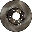 Front and Rear Brake Disc, Natural Finish, Plain Surface, Front-Vented/Rear-Solid, 5 Lugs, Front-298.45 mm/Rear-279.91 mm, Pro-Line Series