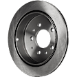 Rear Brake Disc, Natural Finish, Plain Surface, Vented, 5 Lugs, 285.75 mm, Pro-Line Series