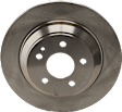 Rear Brake Discs, Plain Surface, Solid, 5 Lugs, Pro-Line Series