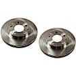 Front Brake Disc, Natural Finish, Plain Surface, Vented, 5 Lugs, 273.81 mm, Pro-Line Series