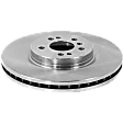 Front and Rear Brake Disc, 4-Wheel Set, Plain Surface, Vented - Front; Solid - Rear, 5 Lugs, Pro-Line Series
