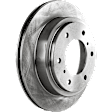 Rear Brake Disc, Natural Finish, Plain Surface, Vented, 6 Lugs, 299.97 mm, Pro-Line Series