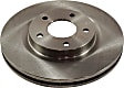 Front and Rear Brake Disc, 4-Wheel Set, Plain Surface, Vented - Front; Solid - Rear, 5 Lugs, Pro-Line Series