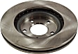 Front and Rear Brake Disc, 4-Wheel Set, Plain Surface, Vented - Front; Solid - Rear, 5 Lugs, Pro-Line Series