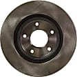 Front and Rear Brake Disc, 4-Wheel Set, Plain Surface, Vented - Front; Solid - Rear, 5 Lugs, Pro-Line Series