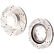 2008 Mitsubishi Lancer - Front Brake Disc, Natural Finish, Cross-drilled and Slotted, Vented, 5 Lugs, 294 mm, 2.0L 4Cyl, Pro-Line Series