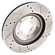 2008 Mitsubishi Lancer - Front Brake Disc, Natural Finish, Cross-drilled and Slotted, Vented, 5 Lugs, 294 mm, 2.0L 4Cyl, Pro-Line Series