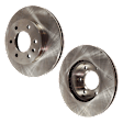 Front Brake Disc, Natural Finish, Plain Surface, Vented, 6 Lugs, 299.72 mm, Pro-Line Series