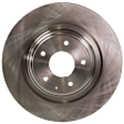 Front and Rear Brake Disc, 4-Wheel Set, Plain Surface, Vented - Front; Solid - Rear, 5 Lugs, Pro-Line Series