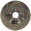 Front and Rear Brake Disc, 4-Wheel Set, Plain Surface, Vented - Front; Solid - Rear, 5 Lugs, Pro-Line Series