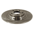 Front and Rear Brake Disc, 4-Wheel Set, Plain Surface, Vented - Front; Solid - Rear, 5 Lugs, Pro-Line Series