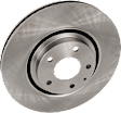 Front and Rear Brake Disc, Plain Surface, Front-Vented/Rear-Solid, 5 Lugs, Front-319.79 mm/Rear-325 mm, 2.5L, 4Cyl, Pro-Line Series