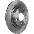 Front and Rear Brake Disc, Plain Surface, Front-Vented/Rear-Solid, 5 Lugs, Front-296.93 mm/Rear-277.9 mm, 2.5L, 4Cyl, Pro-Line Series