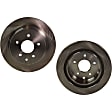 Rear Brake Discs, Plain Surface, Vented, 5 Lugs, 11.49 in. Disc Diameter, Pro-Line Series