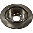 Rear Brake Discs, Plain Surface, Vented, 5 Lugs, 11.49 in. Disc Diameter, Pro-Line Series