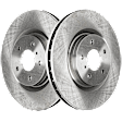 Front Brake Discs, Plain Surface, Vented, 5 Lugs, 12.76 in. Disc Diameter, Brembo Brakes, Pro-Line Series