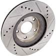2002-2006 Nissan Altima - Front and Rear Brake Discs, 4-Wheel Set, Cross-Drilled and Slotted, Vented - Front, Solid - Rear, 5 Lugs, Pro-Line Series
